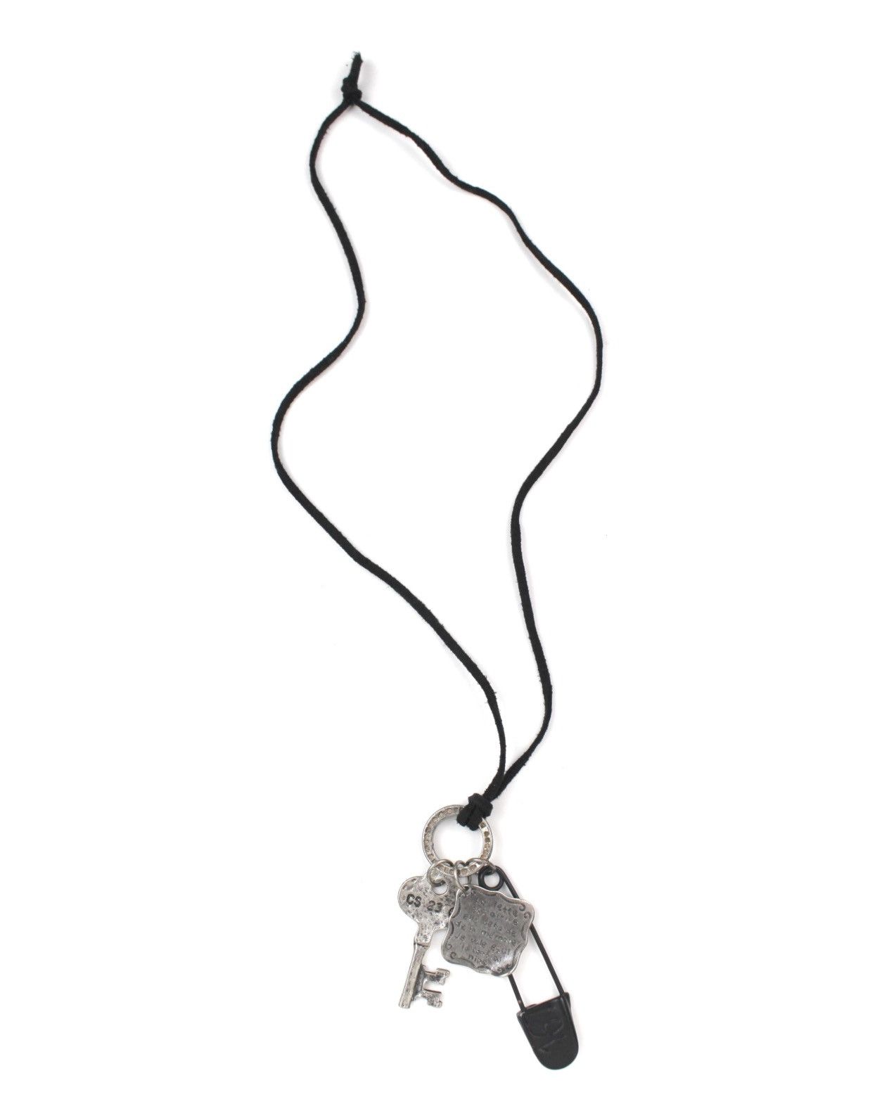 Vintage 2000S JAPANESE MADE GRUNGE TALISMAN KEY + ENGRAVED NECKLACE Size ONE SIZE - 2 Thumbnail