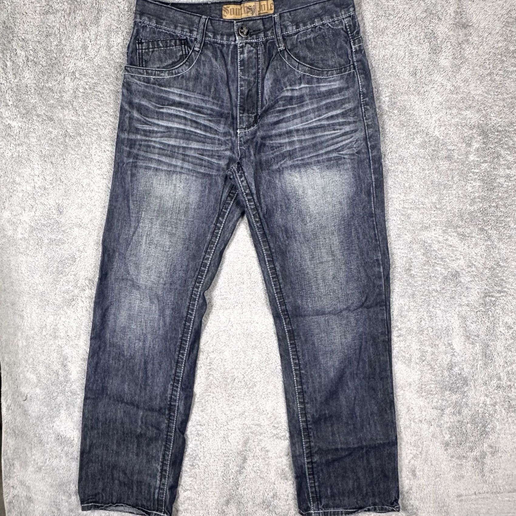 Southpole VINTAGE Southpole Jeans Mens 34x32 Baggy Cyber Y2K 90s Grunge Flap Pock Size US 34 / EU 50 - 5 Thumbnail