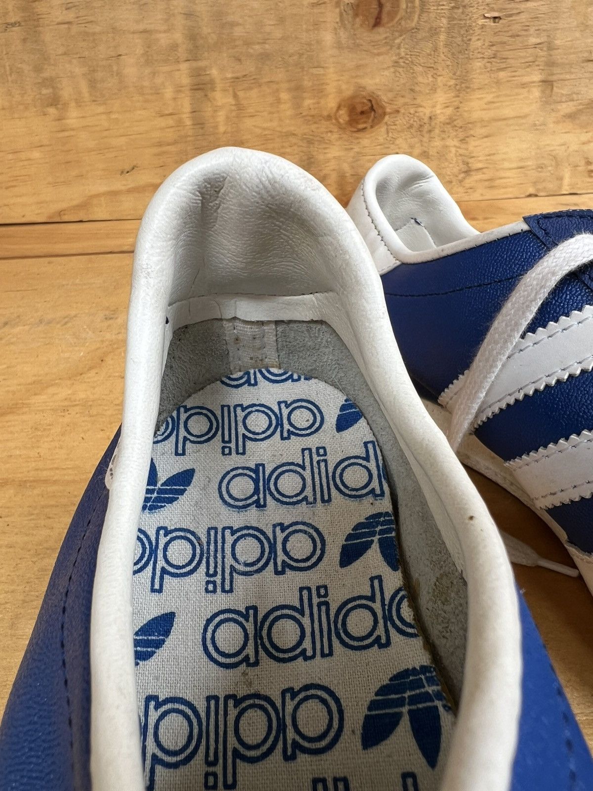 Adidas × Vintage VTG ADIDAS BLUE STRIKE MADE IN FRANCE SNEAKERS Size US 7 / EU 40 - 16 Thumbnail
