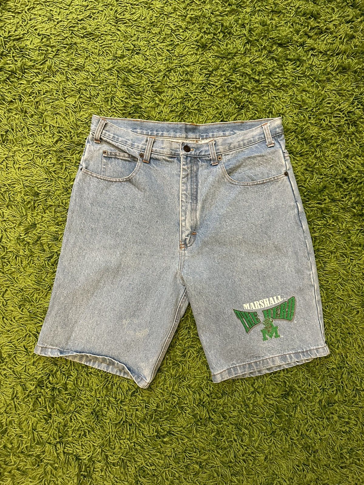 Vintage RARE 90s Marshall University The Herd Shorts size 33 Size US 33 - 1 Thumbnail