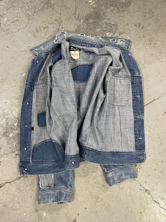 Dolce & Gabbana Dolce & Gabbana Destroyed Denim Jacket Size US M / EU 48-50 / 2 - 8 Thumbnail