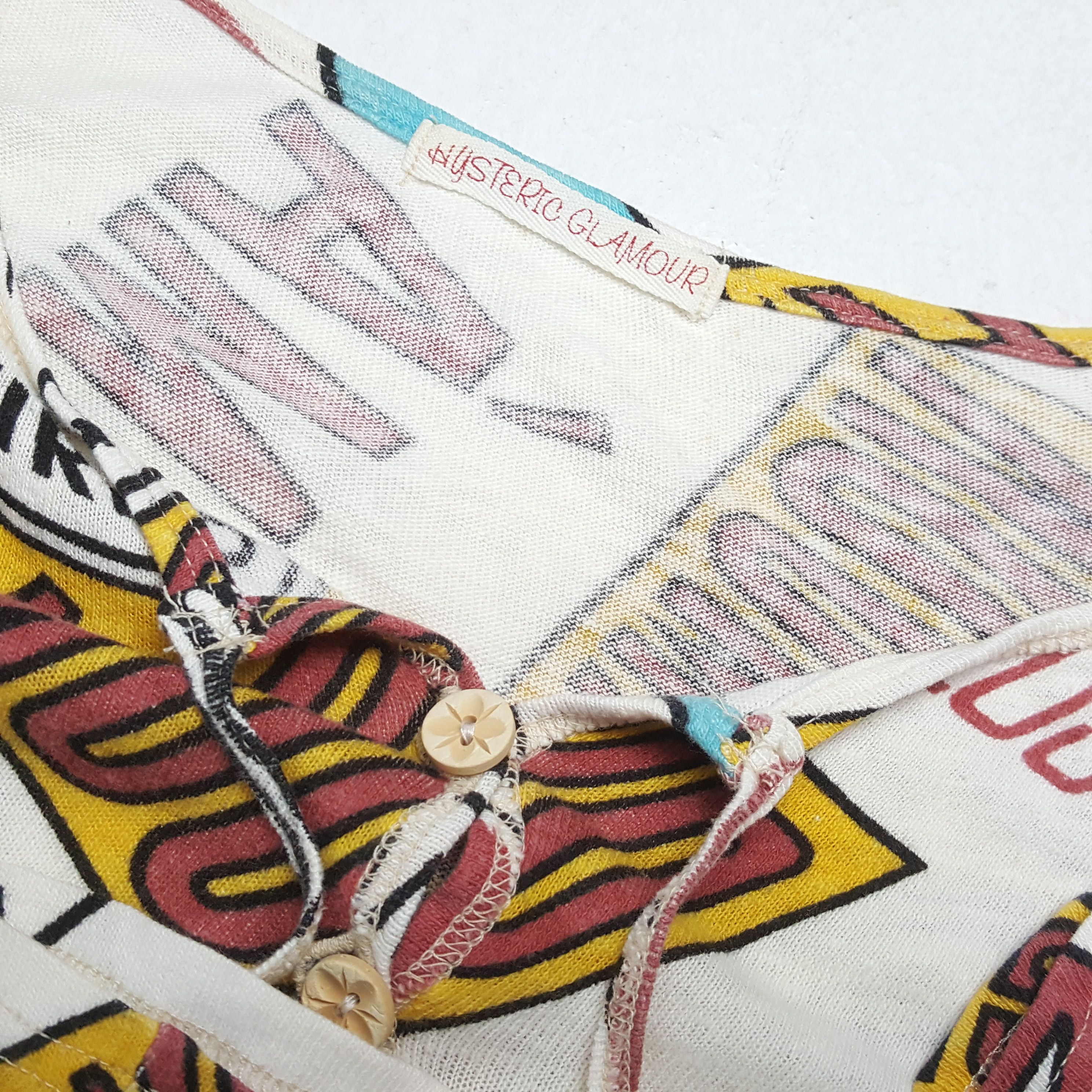 Hysteric Glamour × Japanese Brand × Vintage Vintage HYSTERIC GLAMOUR Japanese Fashion Brand T-Shirt Size XS / US 0-2 / IT 36-38 - 9 Thumbnail
