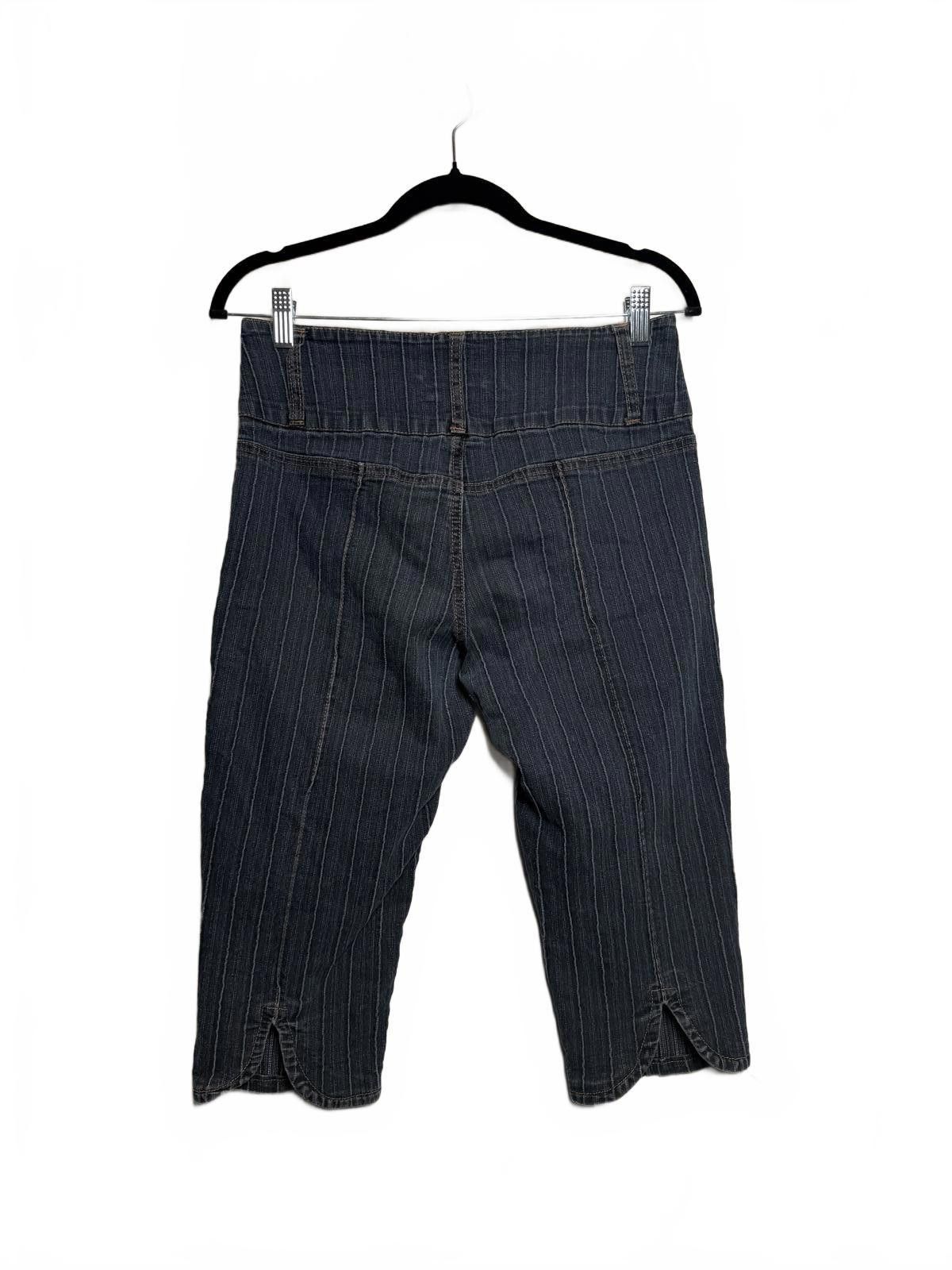 Designer Vintage Y2K Denim Jean Capri Pants Size 32" / US 10 / IT 46 - 5 Thumbnail