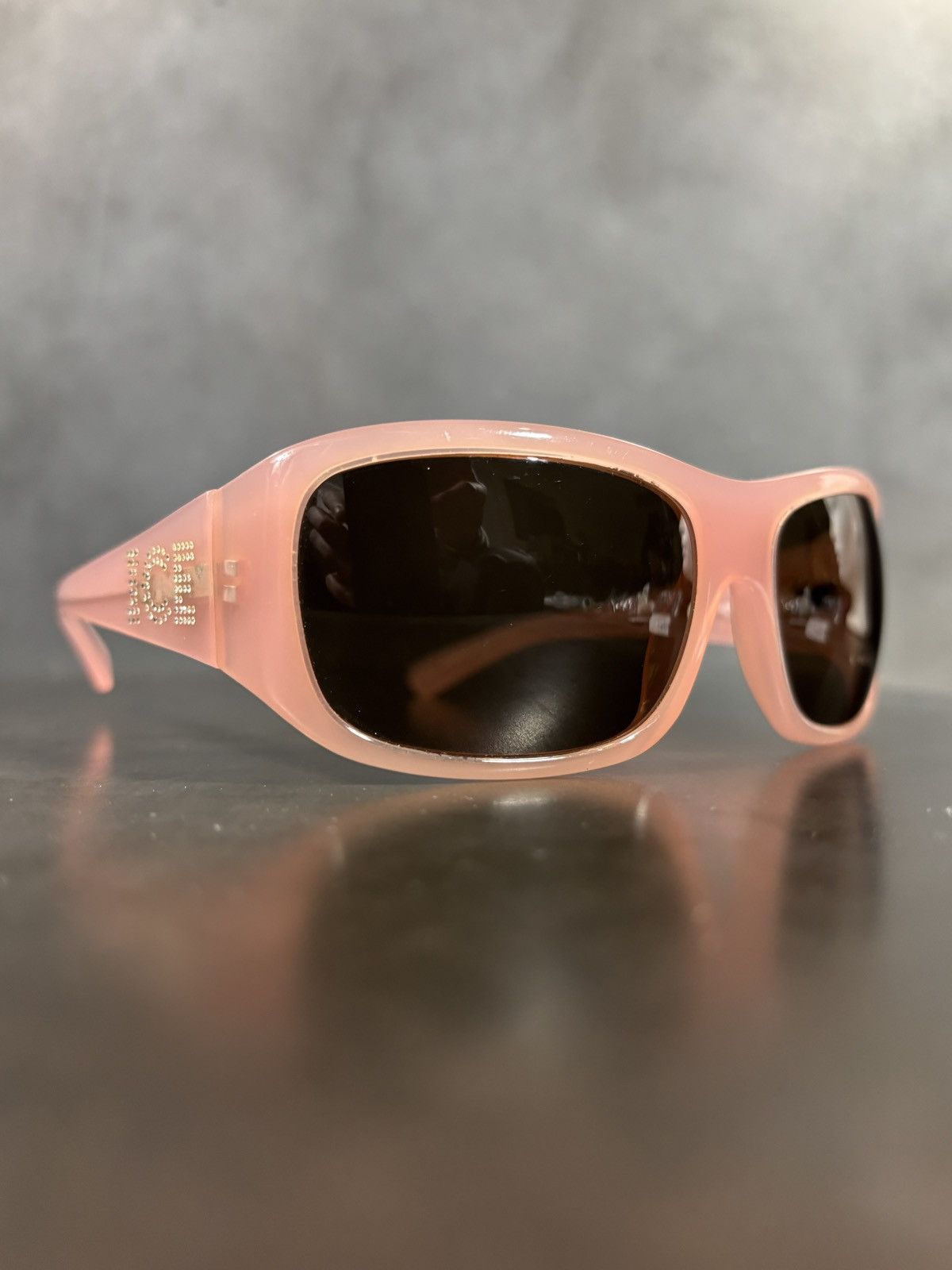 Iceberg 2000s ICEBERG Sunglasses Y2K Vintage Rhinestone Pink Jewel Size ONE SIZE - 2 Thumbnail