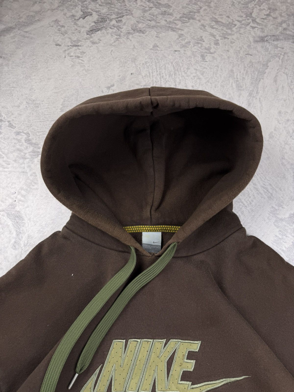 Nike × Vintage NIKE AIR MAX BROWN VINTAGE CENTER LOGO OVERSIZE BOXY HOODIE Size US XXL / EU 58 / 5 - 8 Thumbnail