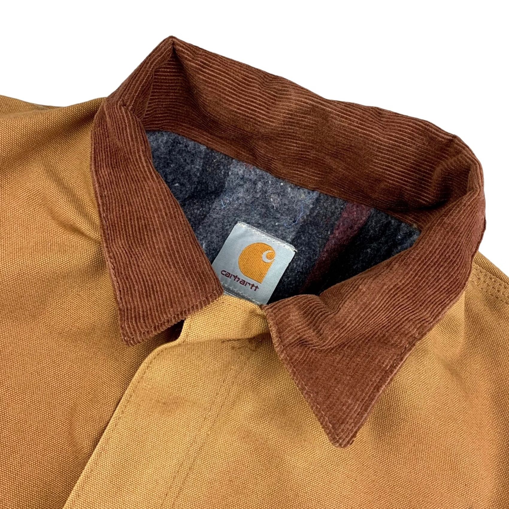 Carhartt VINTAGE Carhartt Men's Detroit Blanket Liner Duck Canvas Jacket Khaki/Tan Size 42 Size US XS / EU 42 / 0 - 2 Thumbnail