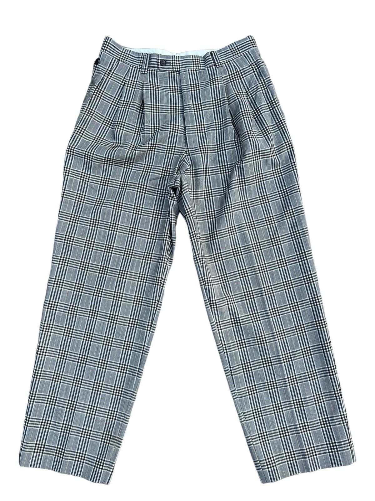 Vintage 90s Christian Dior Sports Checks Wool Trouser Pant