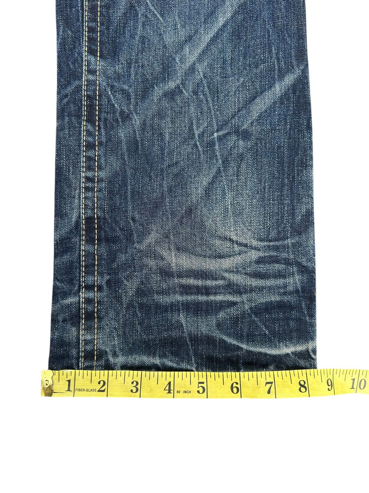 Kapital FLARE YOSHITOMO NARA LOLITA Vintage Distressed Denim Jeans Size US 34 / EU 50 - 19 Thumbnail
