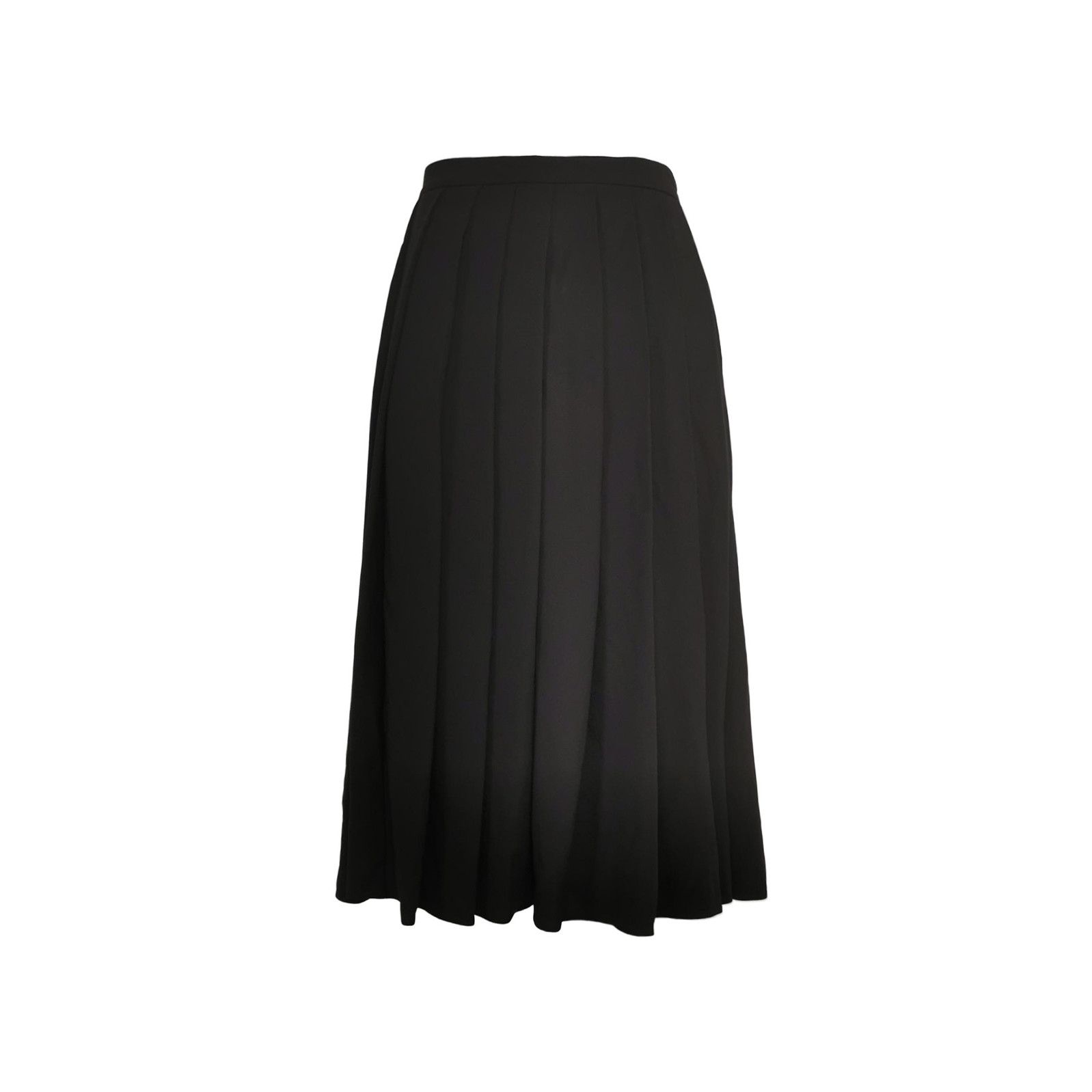 Prada Prada Pleated Black Midi Skirt for Elegant Style 0089 Size 38" / US 16 / IT 52 - 1 Thumbnail