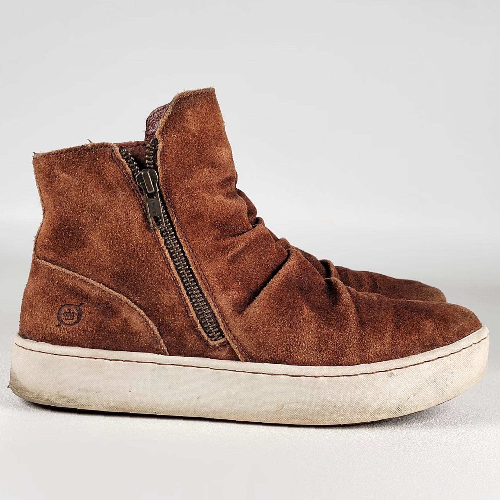Born VINTAGE Born Scone Brown Leather Boots Sneaker Women's Size 8.5 M Size US 9 / IT 39 - 2 Thumbnail