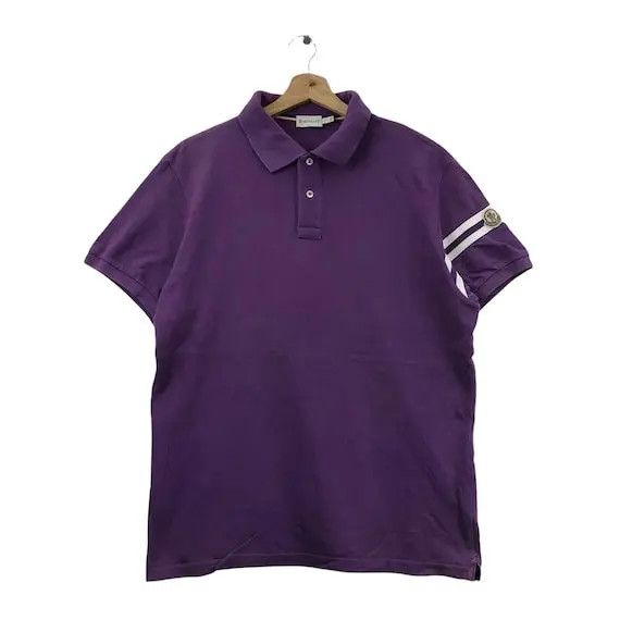 Moncler MONCLER Rene RAMILLON Purple Polo Tee Shirt Made In Italy Size US L / EU 52-54 / 3 - 1 Thumbnail