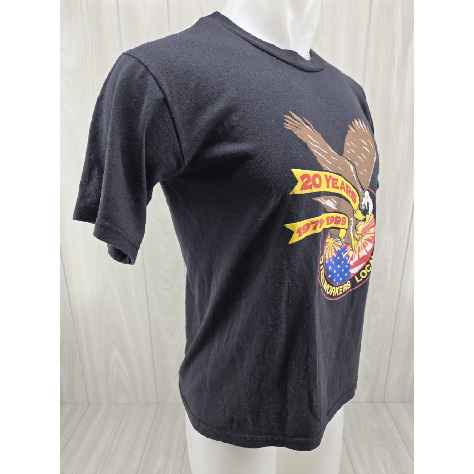 Vintage VINTAGE United Steelworkers Local 481 20 Year T Shirt Men’s Medium Black Shirt Mens Size M Black Graphic Print Windjammer United States Ironed? Size US M / EU 48-50 / 2 - 5 Thumbnail