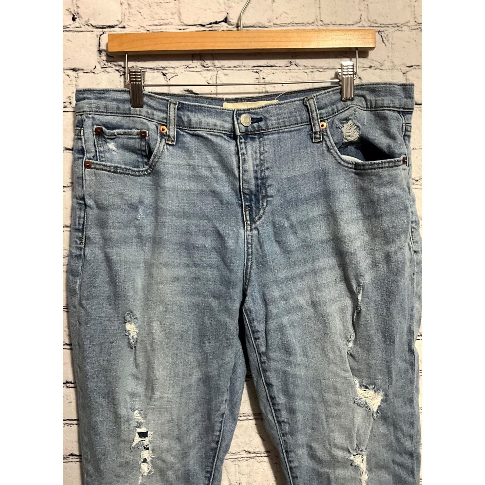 Gap Gap 1969 Best Girlfriend Light Wash Jeans Size 32x26 Women Regular Cotton Denim Blue Relaxed Fit Vintage No Size 24" / US 00 / IT 34 - 2 Thumbnail