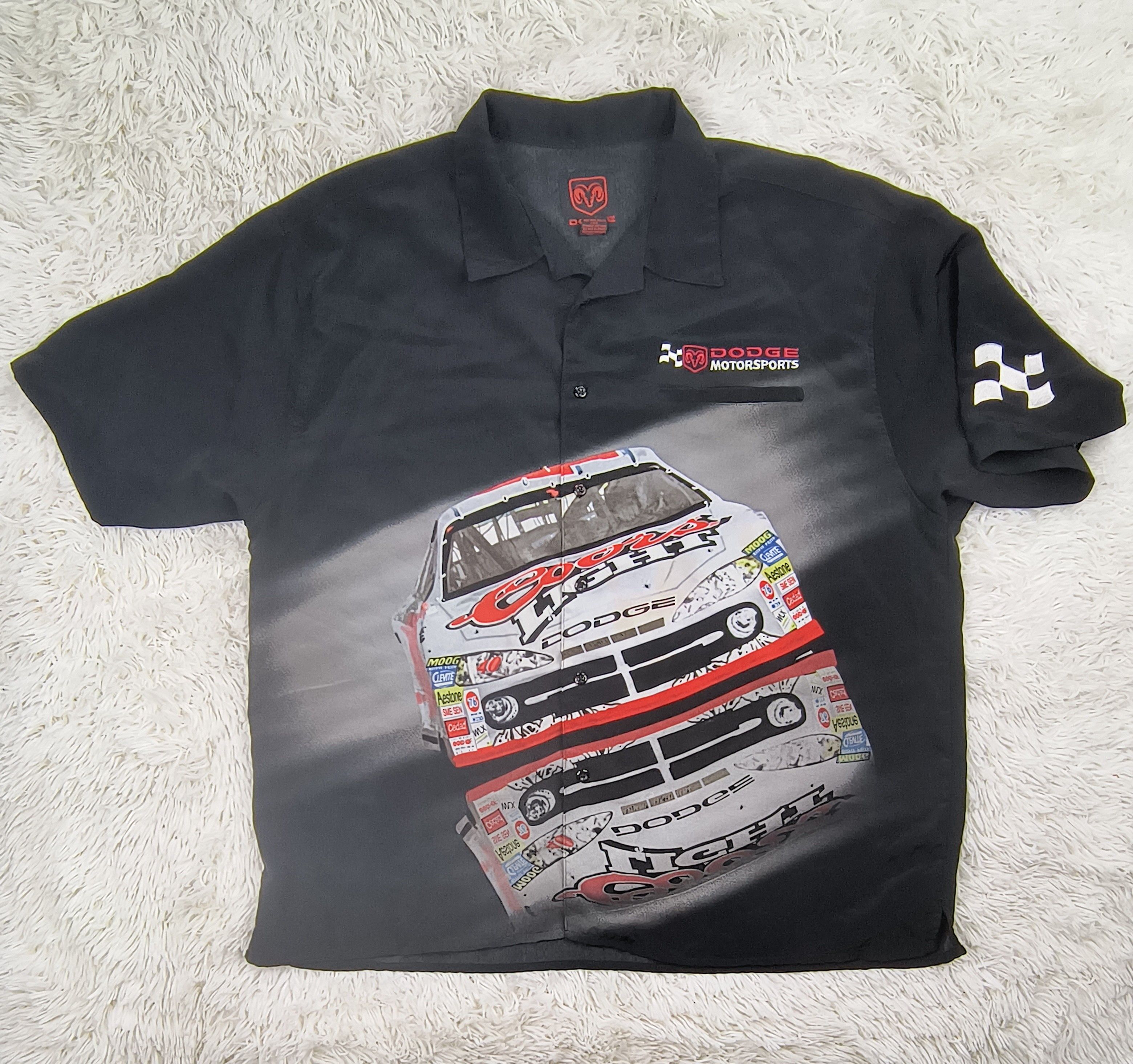 NASCAR Vintage Dodge motorsports button up shirt Size US XL / EU 56 / 4 - 2 Thumbnail