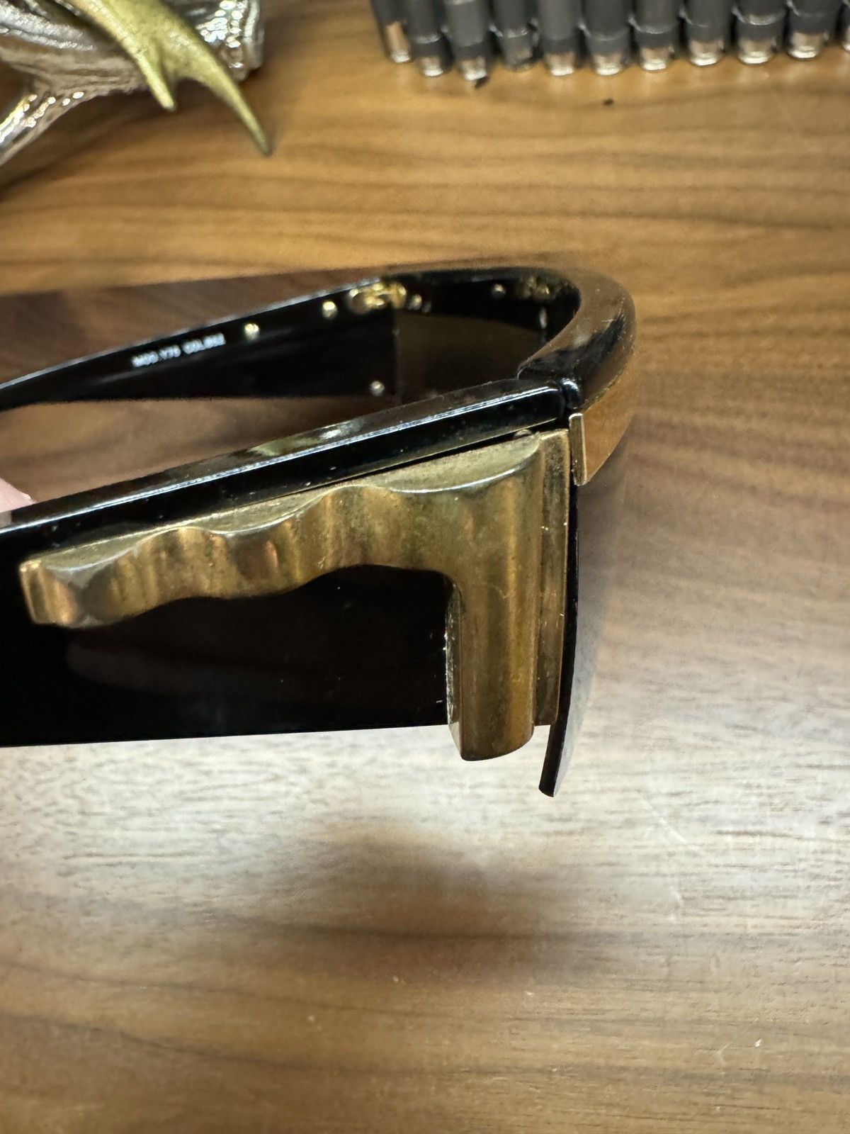 Versace Vintage Versace Y76 Lady Gaga Visor Mask Sunglasses Size ONE SIZE - 9 Thumbnail