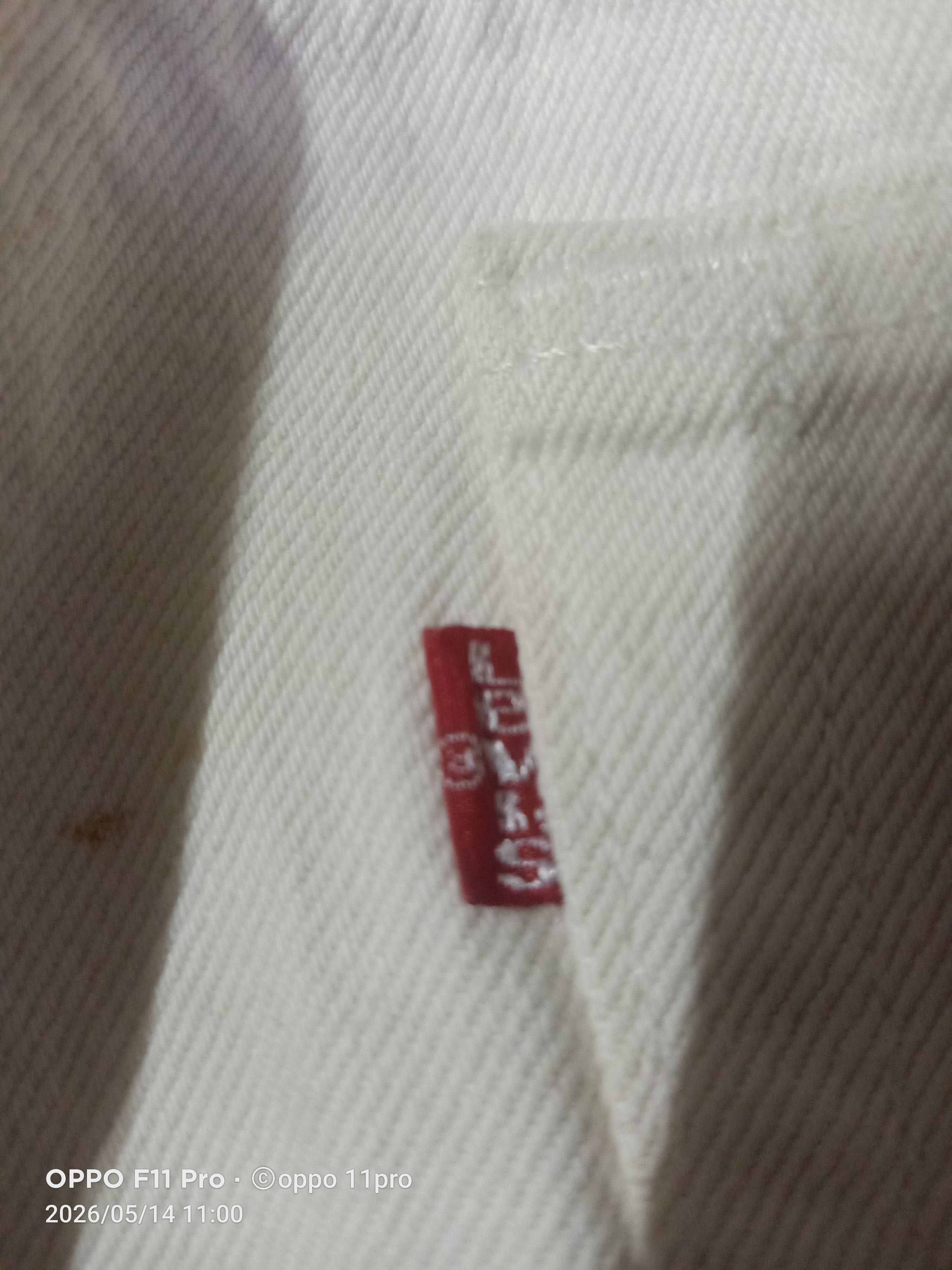 Levi's Vintage Clothing 💥Vintage Levi's 501 White Denim 80s 32x33 💥 Size US 32 / EU 48 - 5 Thumbnail