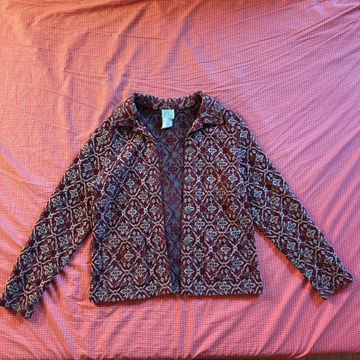 Vintage Red And Gold Jacket Size L / US 10 / IT 46 - 1 Thumbnail