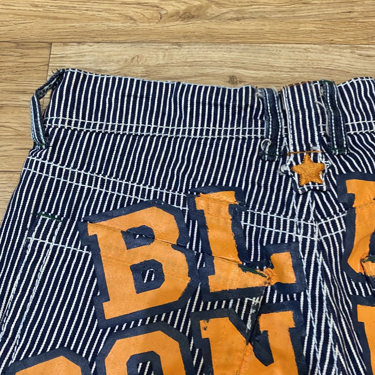 Hysteric Glamour 2000s Blue Moon Blue Hickory Back Big Logo Short Pants Size US 27 - 9 Thumbnail