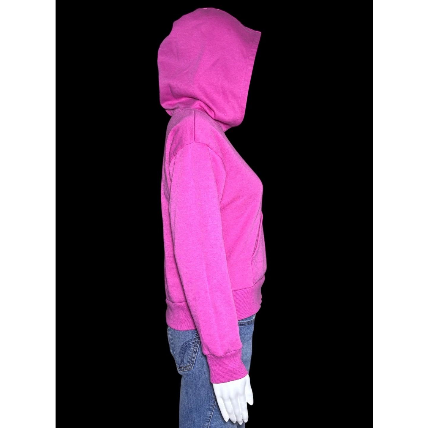 Epic Threads Epic Threads Pink Cotton Hoodie Pullover Sweater Thumbholes Size L / US 10 / IT 46 - 3 Thumbnail