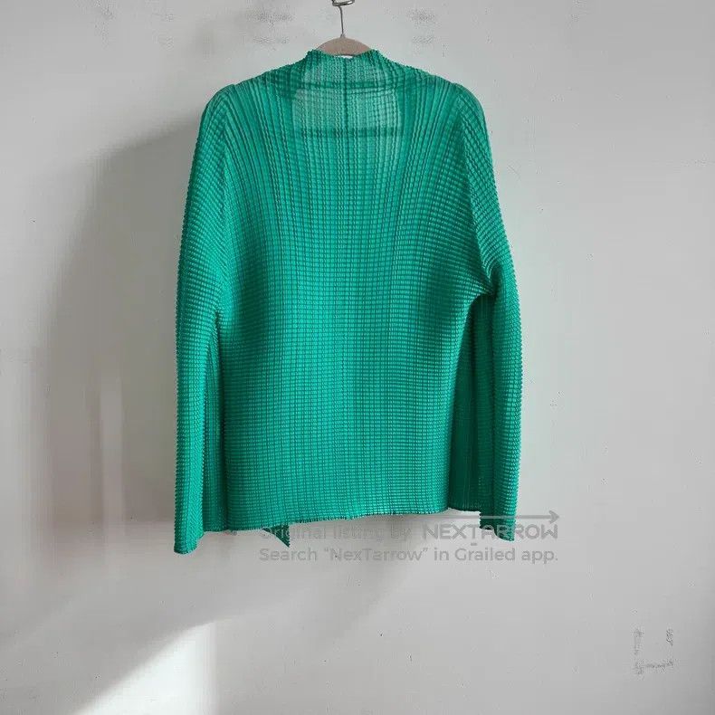 Issey Miyake Issey Miyake Green Coat Size S / US 4 / IT 40 - 2 Thumbnail