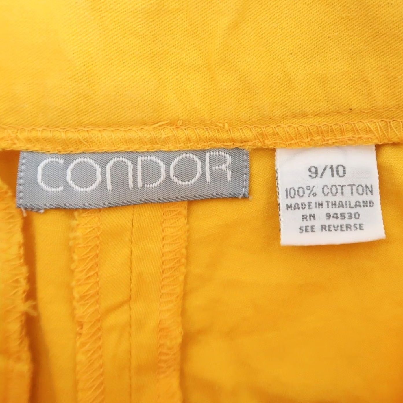 Vintage VINTAGE 80s Condor Mustard Yellow High Rise Tapered Straight Leg Pants 26" Womens Size 28" / US 6 / IT 42 - 4 Thumbnail