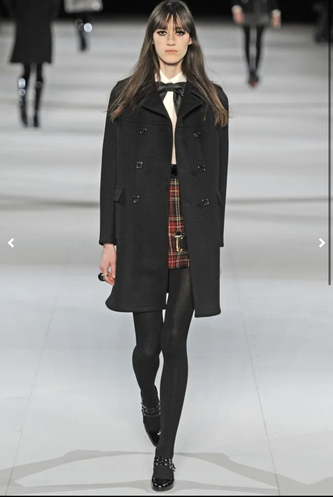 Hedi Slimane × Saint Laurent Paris Saint Laurent FW14 Wool Peacoat Size S / US 4 / IT 40 - 1 Thumbnail