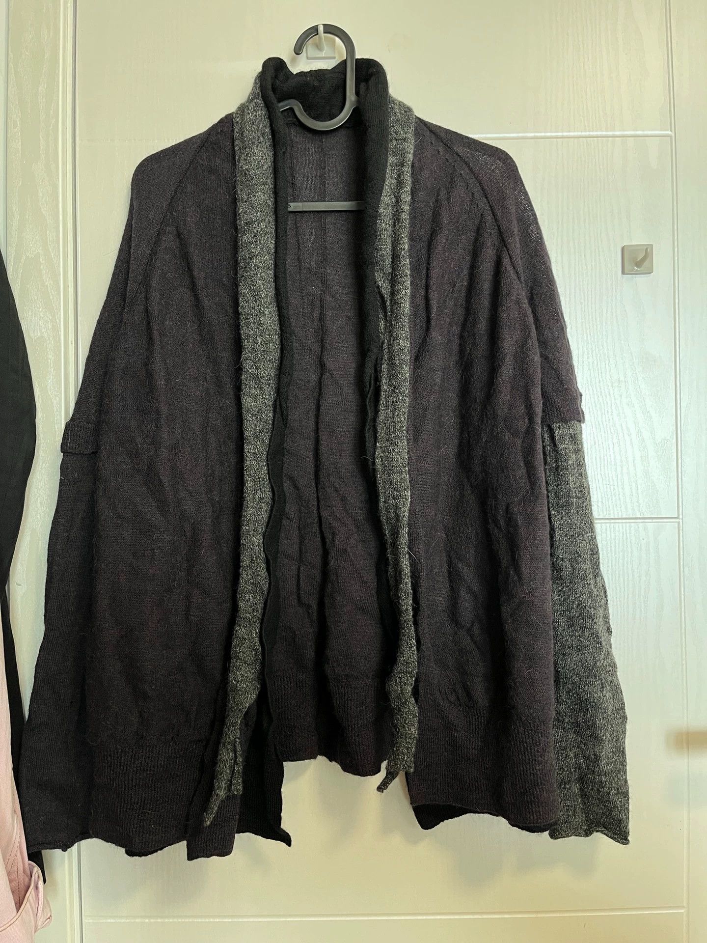 Yohji Yamamoto Y's Yohji Yamamoto Panelled Wool Cardigan Back Hole Size US M / EU 48-50 / 2 - 1 Thumbnail