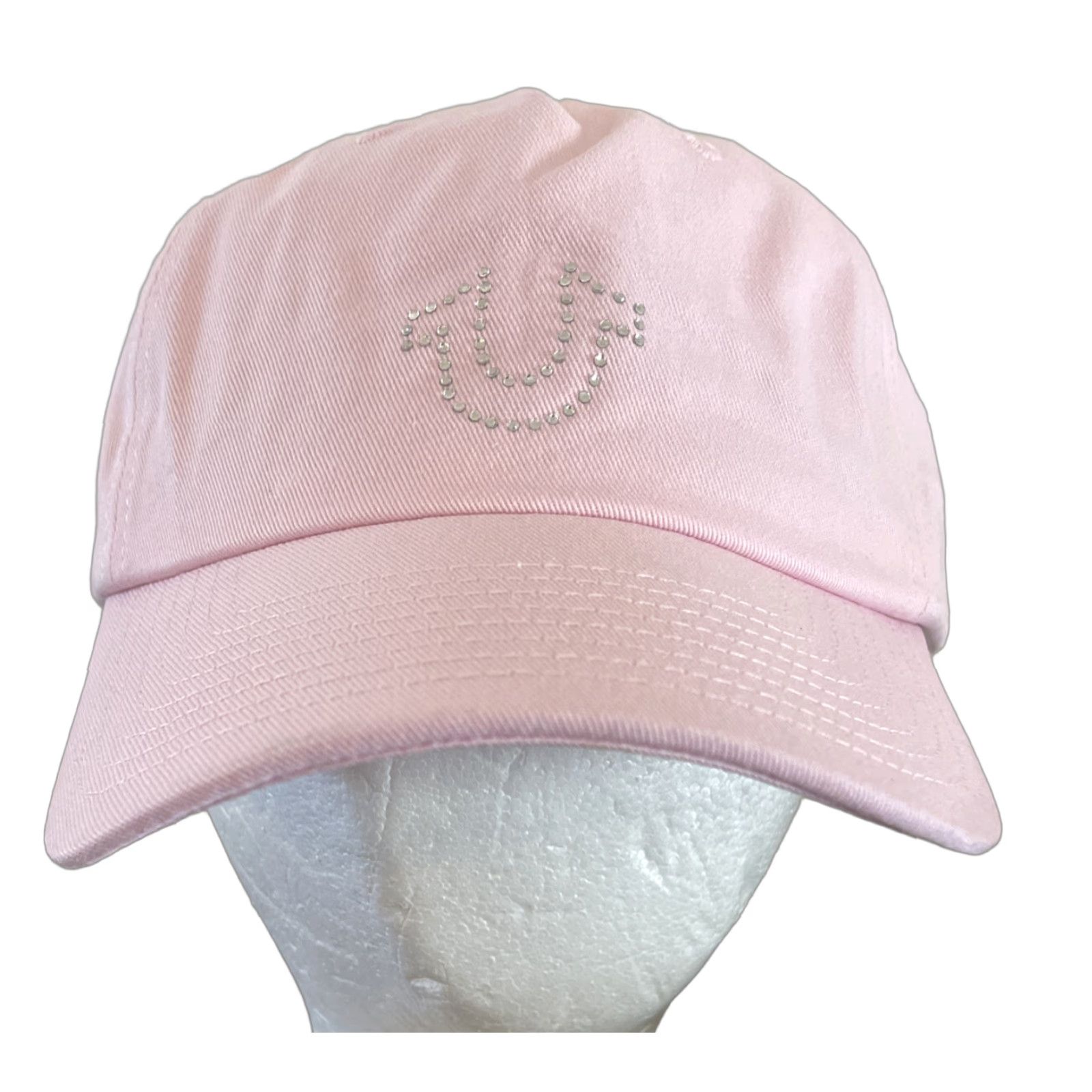 True Religion True Religion Women’s Snapback Hat Adjustable Pink Rhinestones Logo Casual Size ONE SIZE - 1 Thumbnail