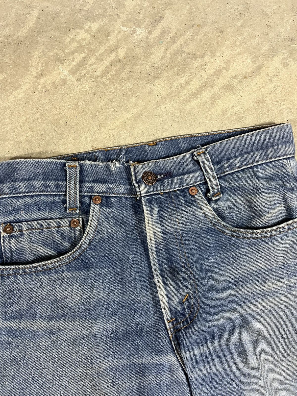 Levi's Vintage 90s Levis 717-0917 Faded Blue Jeans 28x28 Size US 28 / EU 44 - 4 Thumbnail