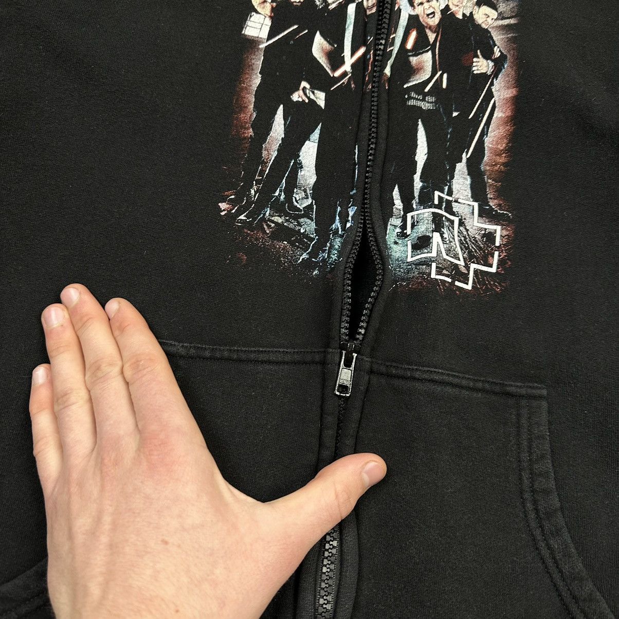 Band Tees Rammstein Band Rock Zip Hoodie Size S Size US S / EU 44-46 / 1 - 8 Thumbnail