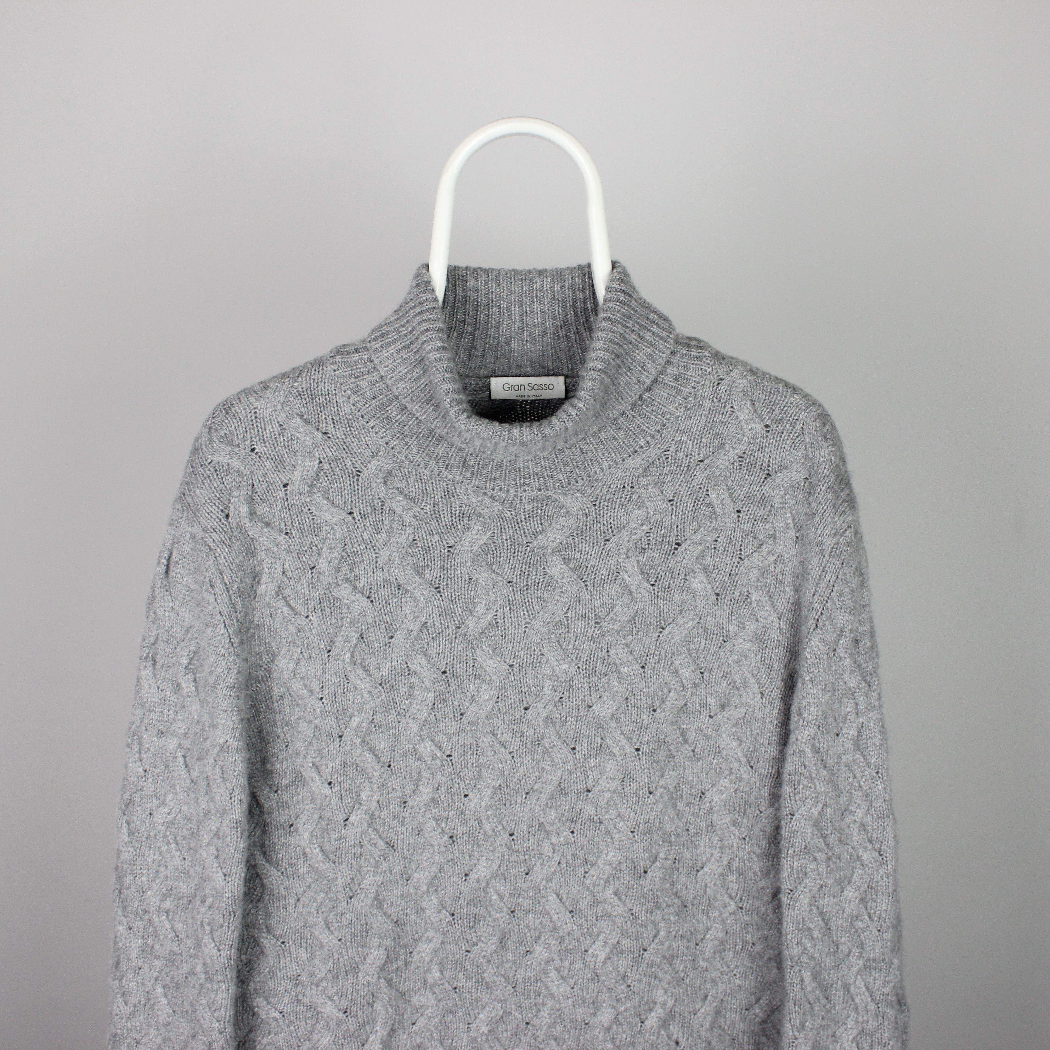 Gran Sasso Gran Sasso sweater jumper men wool pure M L gray Size US L / EU 52-54 / 3 - 1 Thumbnail