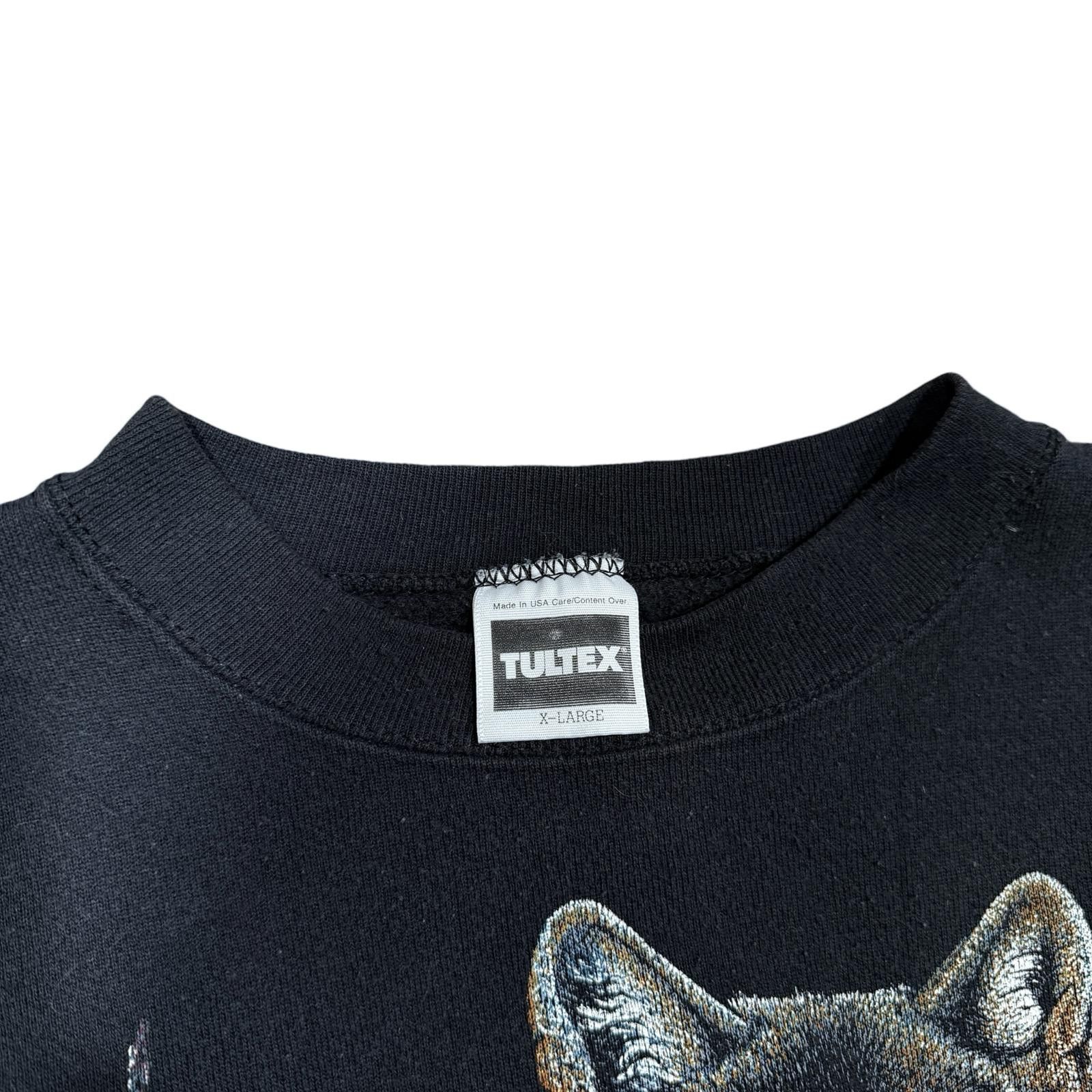 Tultex Vintage Wolf Nature Tultex 90s Crewneck Sweatshirt Size US XL / EU 56 / 4 - 4 Thumbnail
