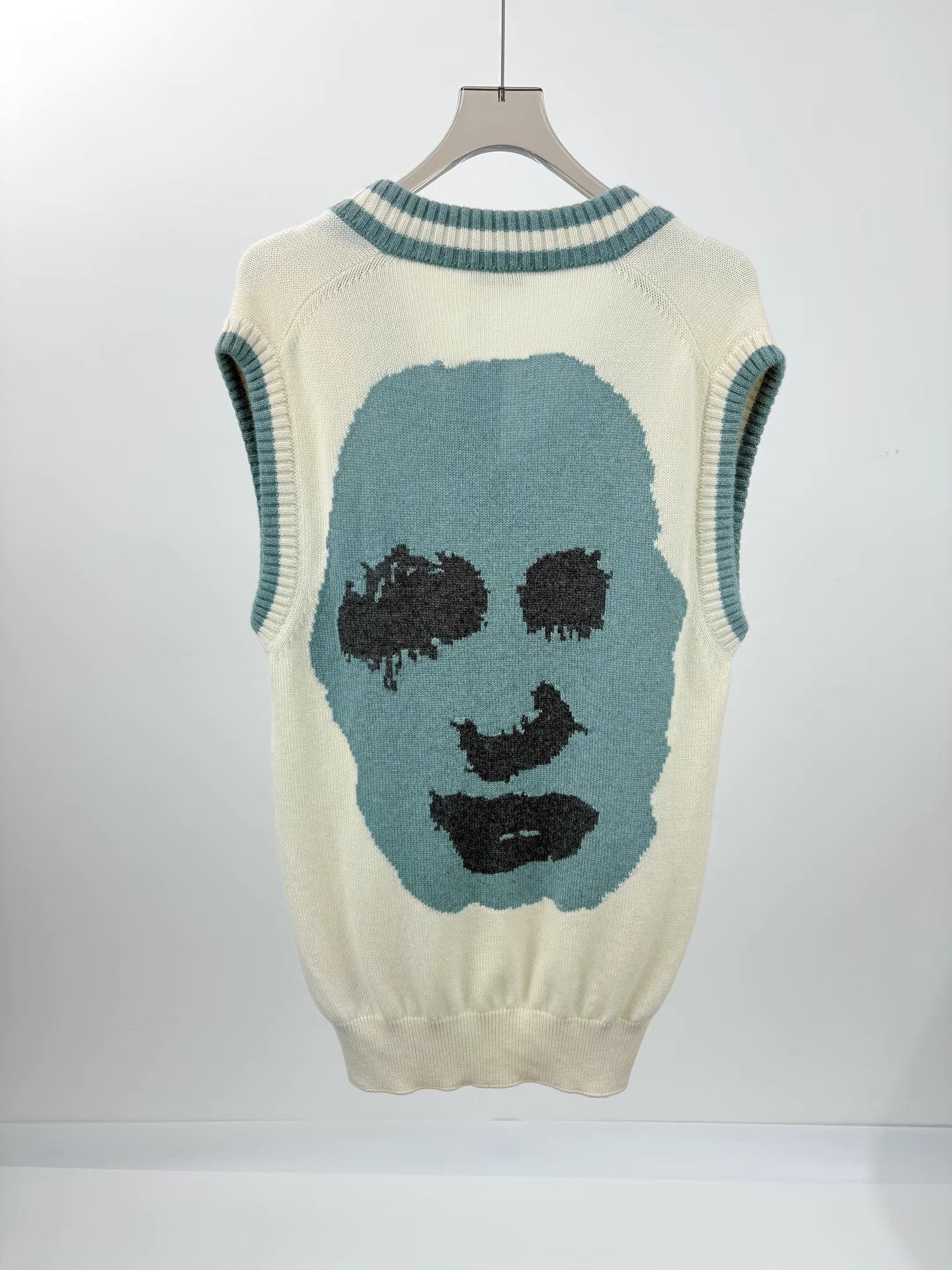 Dior DIOR × TRAVIS SCOTT Face Knit Vest K1 Size US XS / EU 42 / 0 - 2 Thumbnail