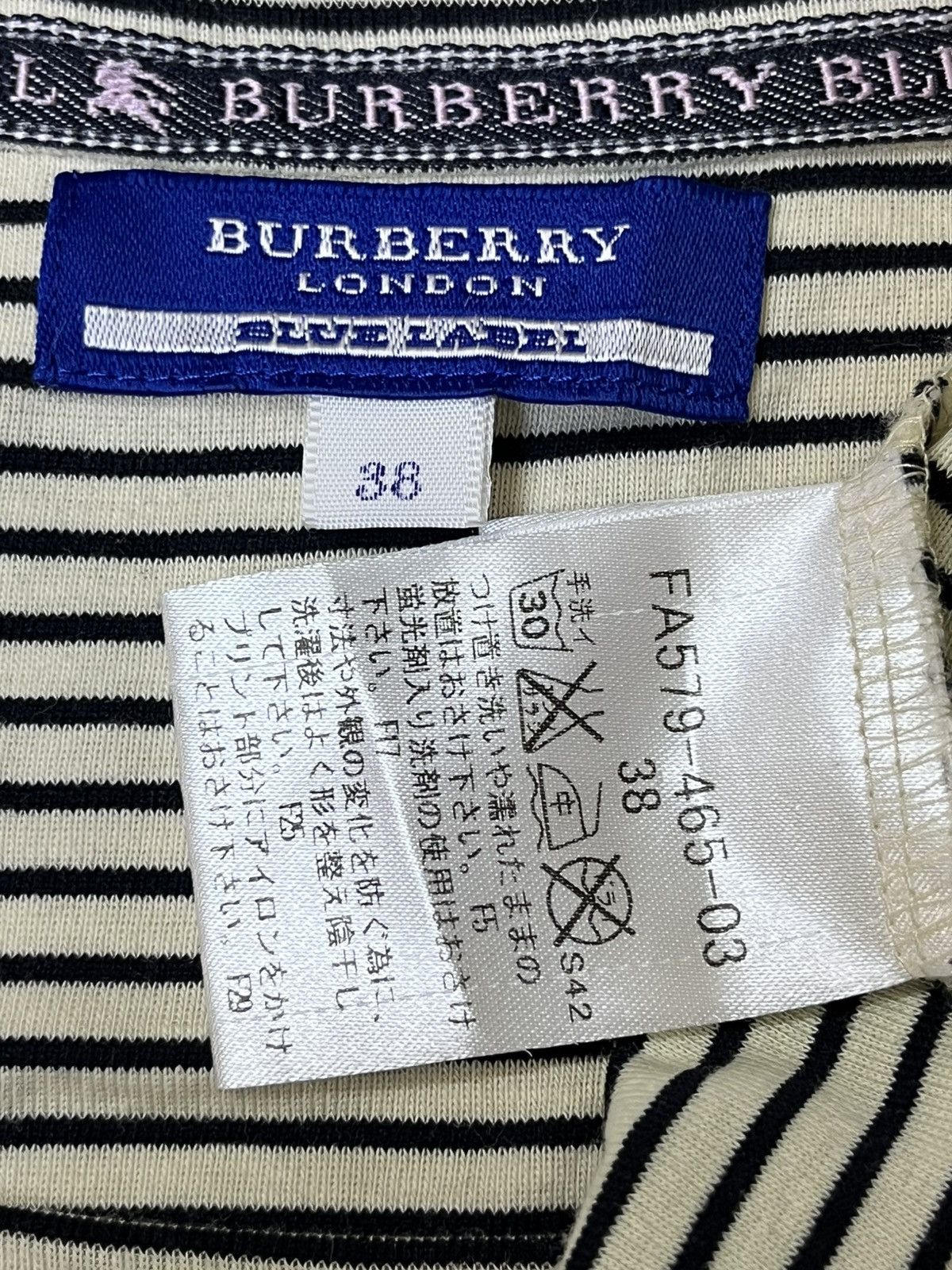 Burberry BURBERRY BLUE LABEL SPELL OUT DRESS SHIRT Size S / US 4 / IT 40 - 10 Thumbnail