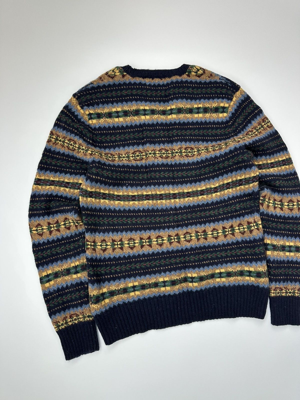 Polo Ralph Lauren Polo Ralph Lauren Wool Sweater V-Neck Fair Isle Size US L / EU 52-54 / 3 - 12 Thumbnail