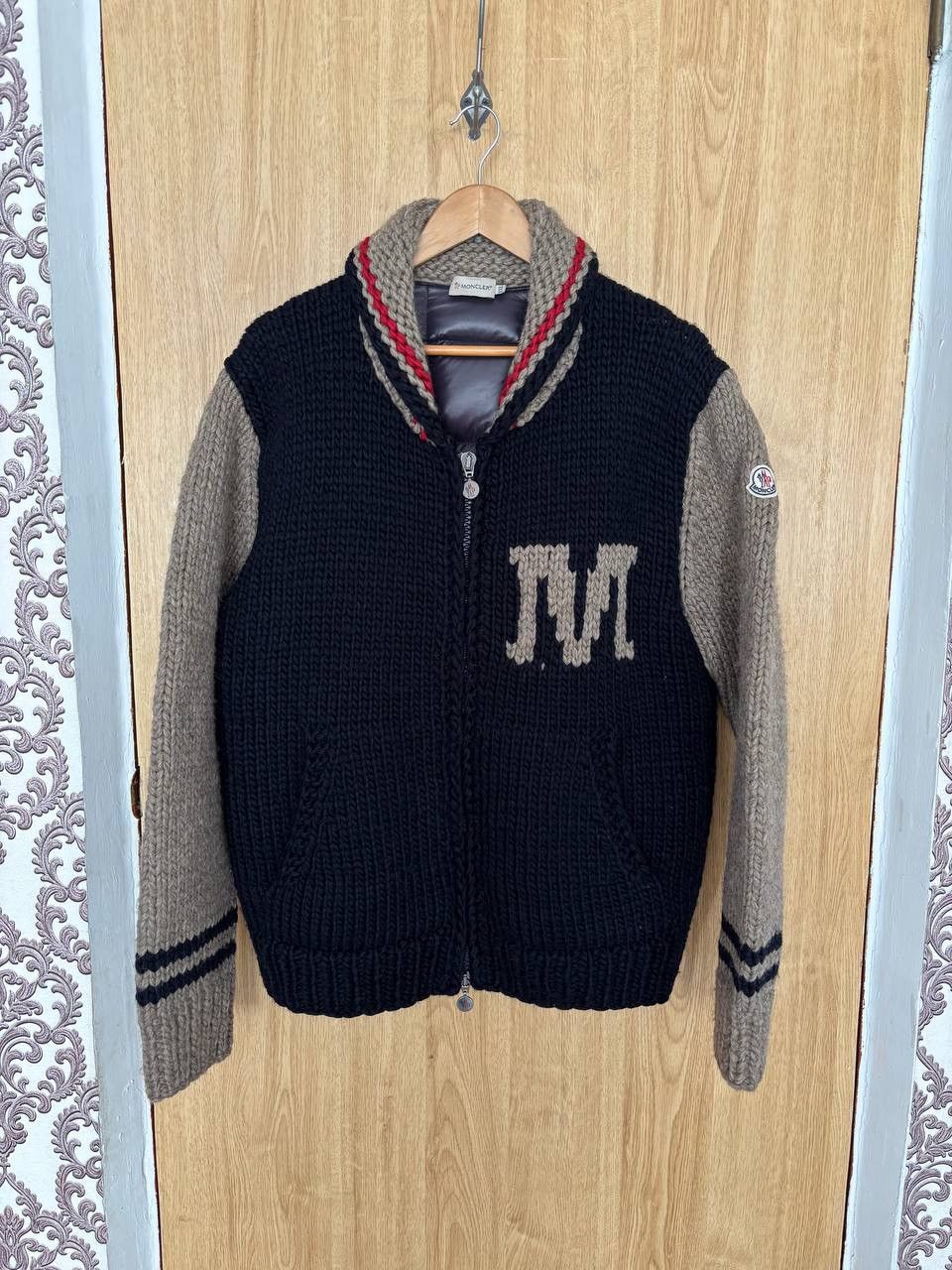 Moncler Vintage Moncler Wool Down Jacket Size US XL / EU 56 / 4 - 2 Thumbnail