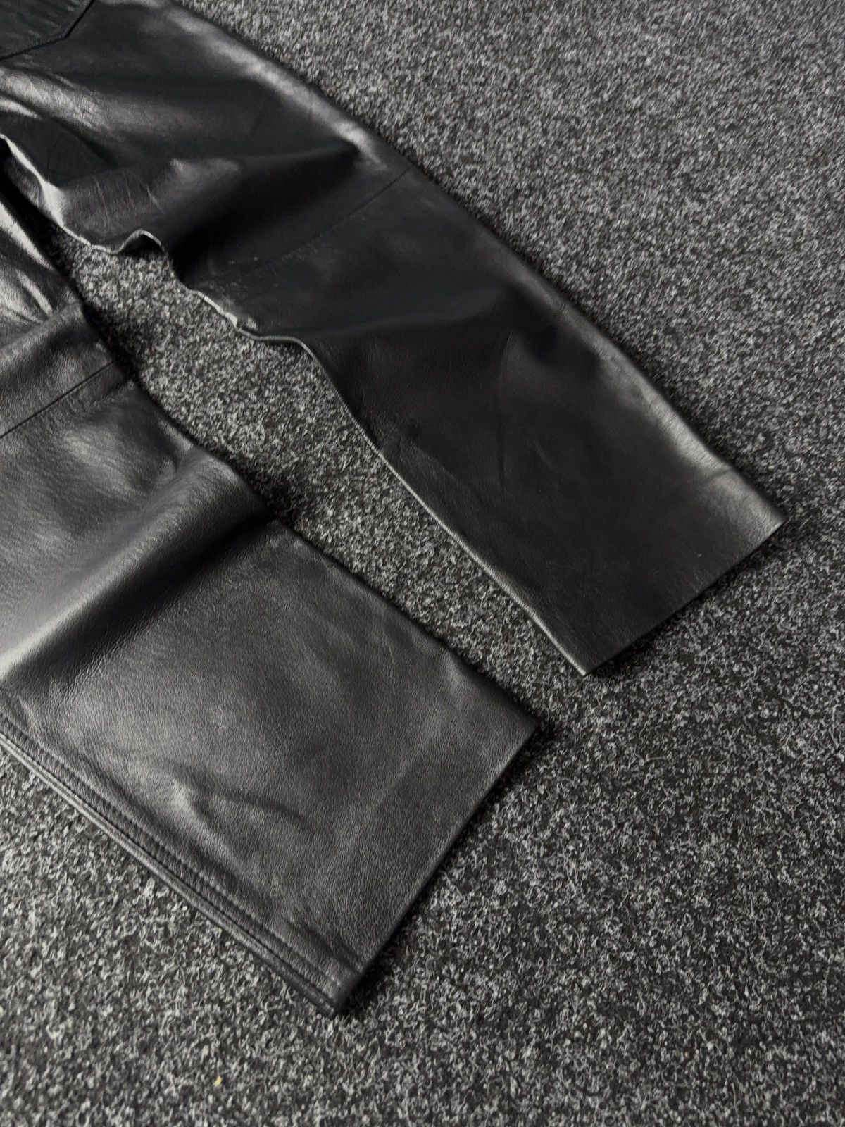 Japanese Brand × Leather Opium 90s Racing Moto Leather pants Avant Garde Y2K Gothic Size 27" / US 4 / IT 40 - 11 Thumbnail