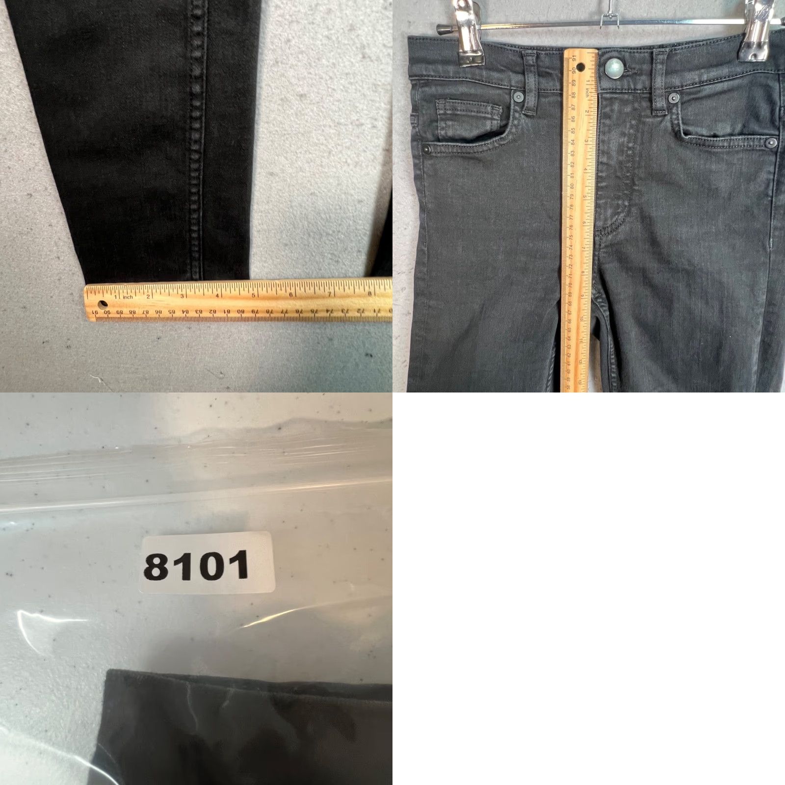 Cos COS Women's Skinny Jeans Denim Black 26 Mid Rise 5-Pocket Womens Size 26" / US 2 / IT 38 - 8 Thumbnail