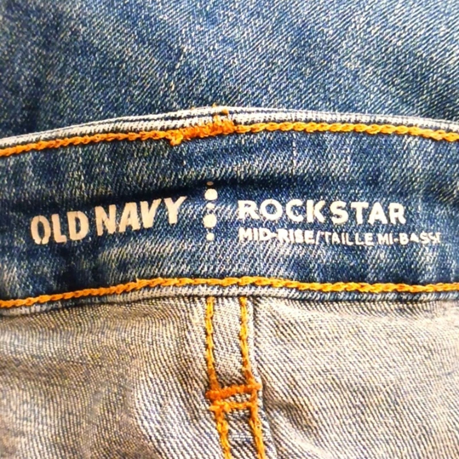 Old Navy Old Navy ROSES Jeans Sz 10 Blue Distess Bohemian Cottagecore Size 30" / US 8 / IT 44 - 11 Thumbnail