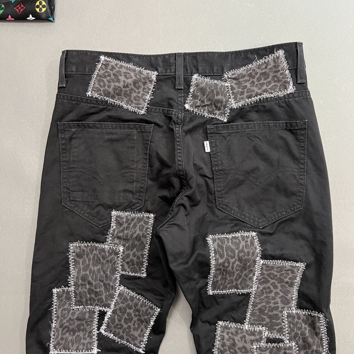 Levi's DENIM COWBOY Leopard Print Patched Jeans Size US 32 / EU 48 - 8 Thumbnail