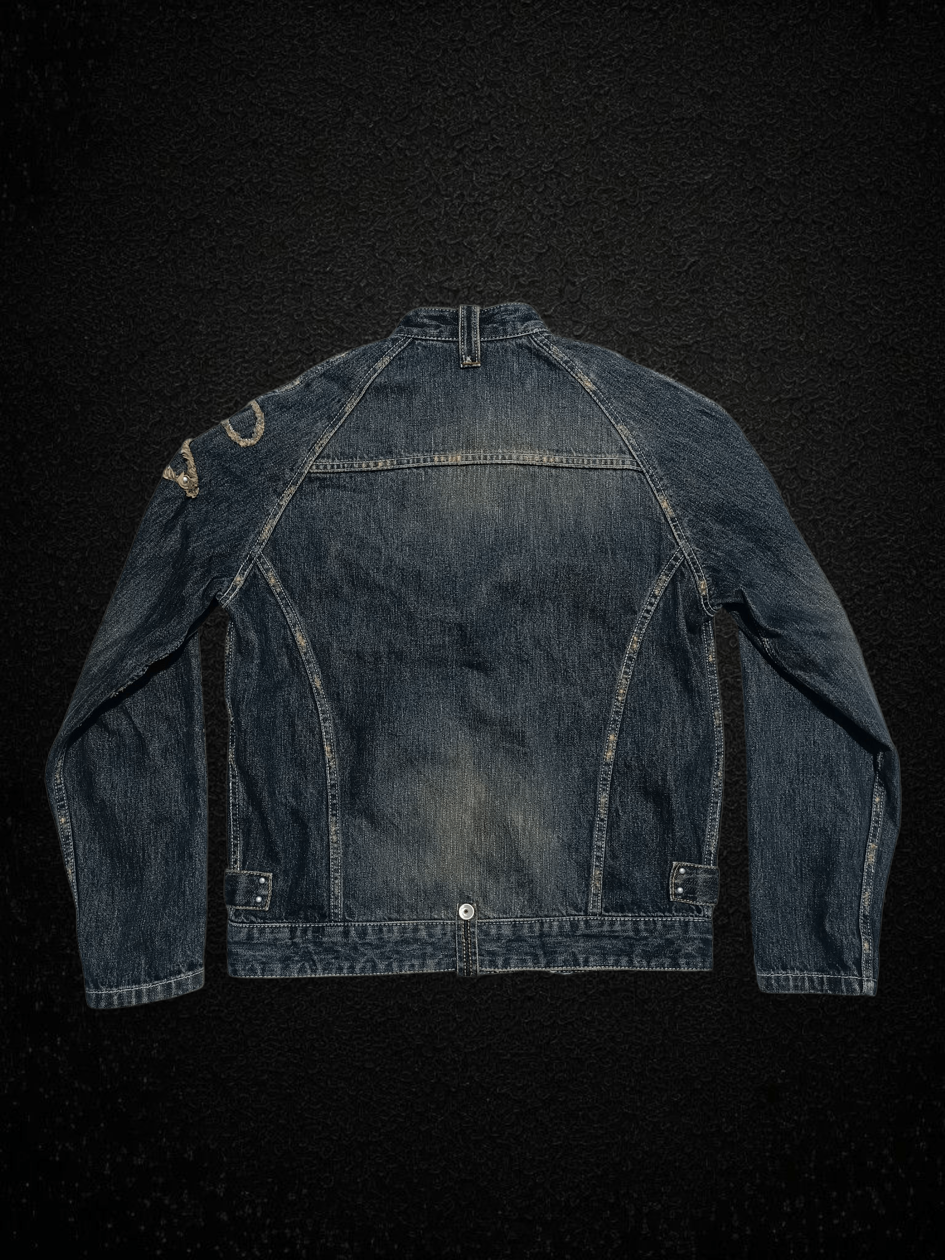Japanese Brand Vintage Denim Biker Jean Jacket Size US M / EU 48-50 / 2 - 11 Thumbnail