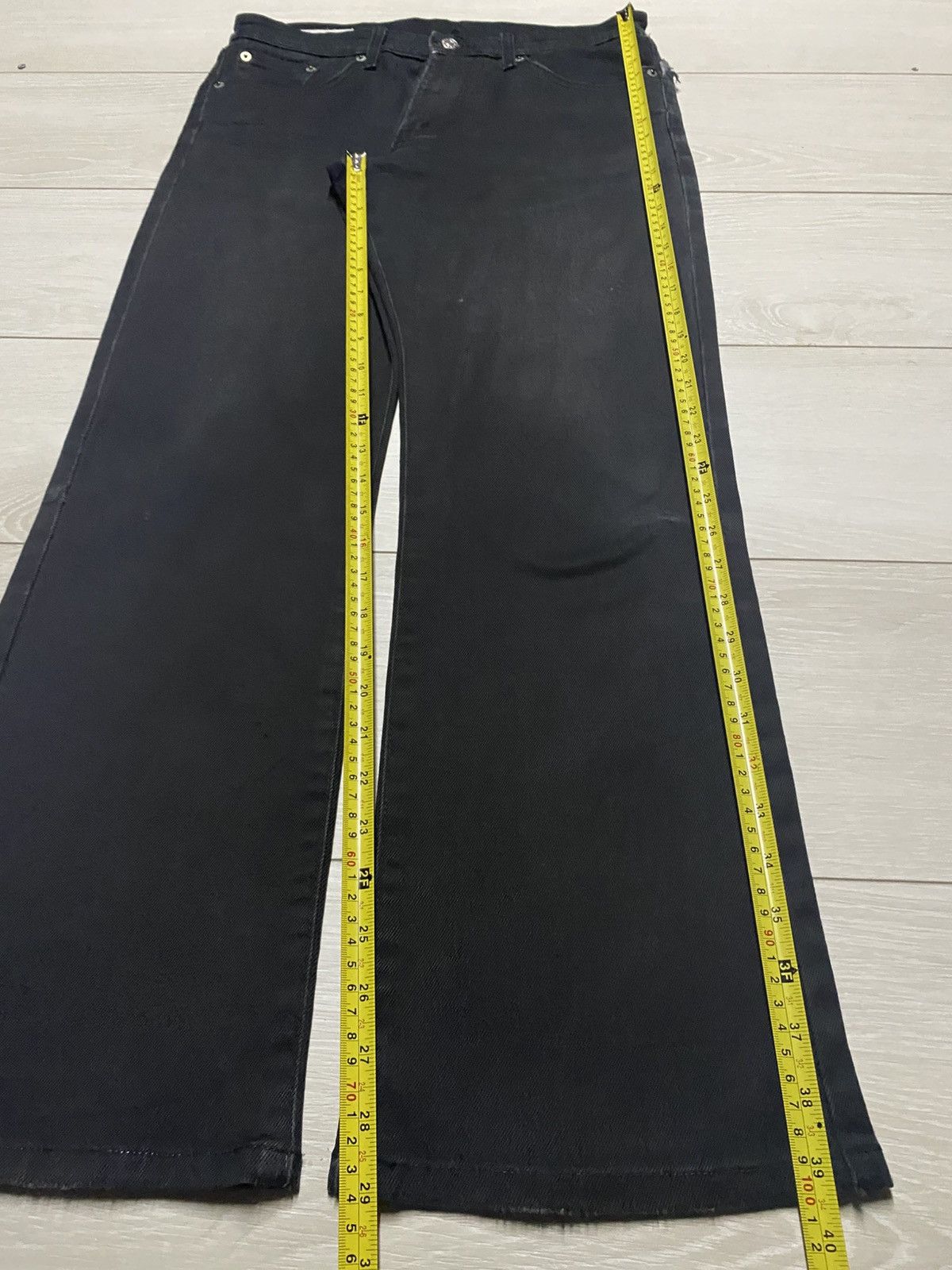 Japanese Brand Vintage Edwin 503 Black Denim Distressed Loose Jeans Size US 32 / EU 48 - 15 Thumbnail