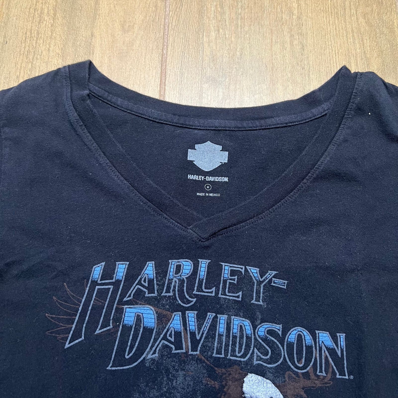 Harley Davidson Y2K Harley-Davidson "Free Spirit" women's V-neck t-shirt M Size M / US 6-8 / IT 42-44 - 2 Thumbnail