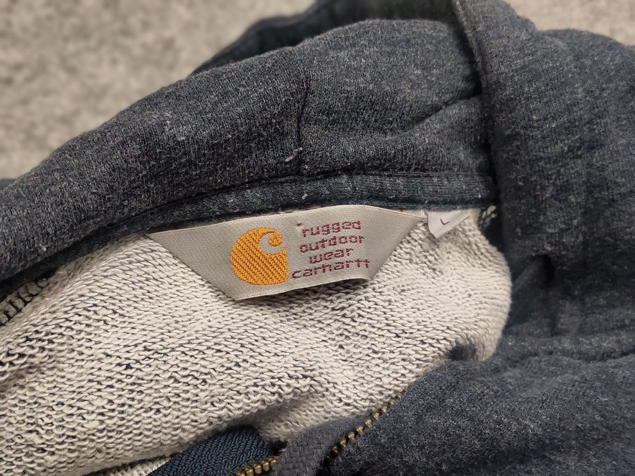 Carhartt Vintage Carhartt Zip Hoodie Holbrook Jacket USA Blank Style Size US L / EU 52-54 / 3 - 12 Thumbnail