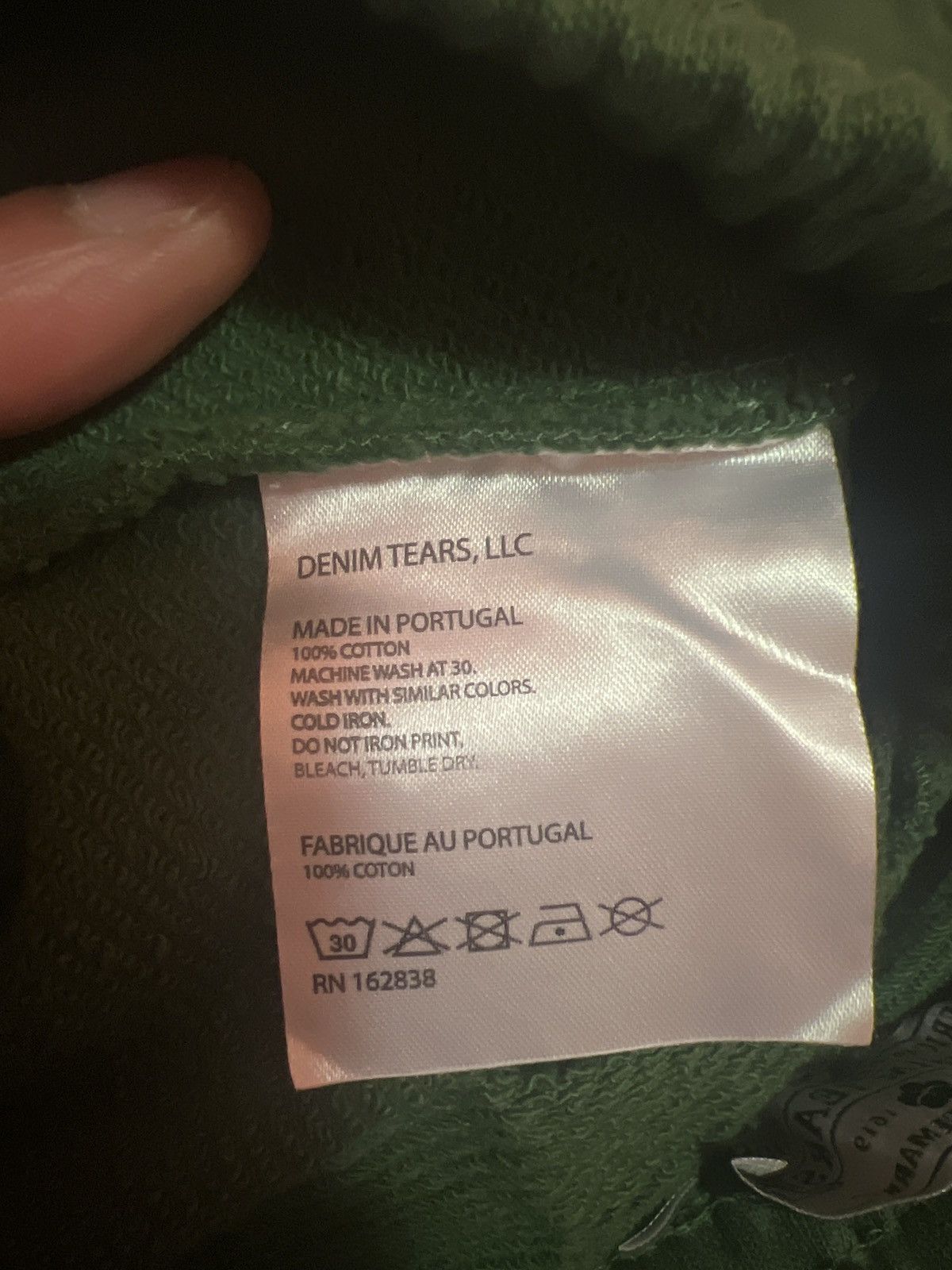 DENIM TEARS The Cotton Wreath Sweatpants Green Sz M Size US 32 / EU 48 - 7 Thumbnail