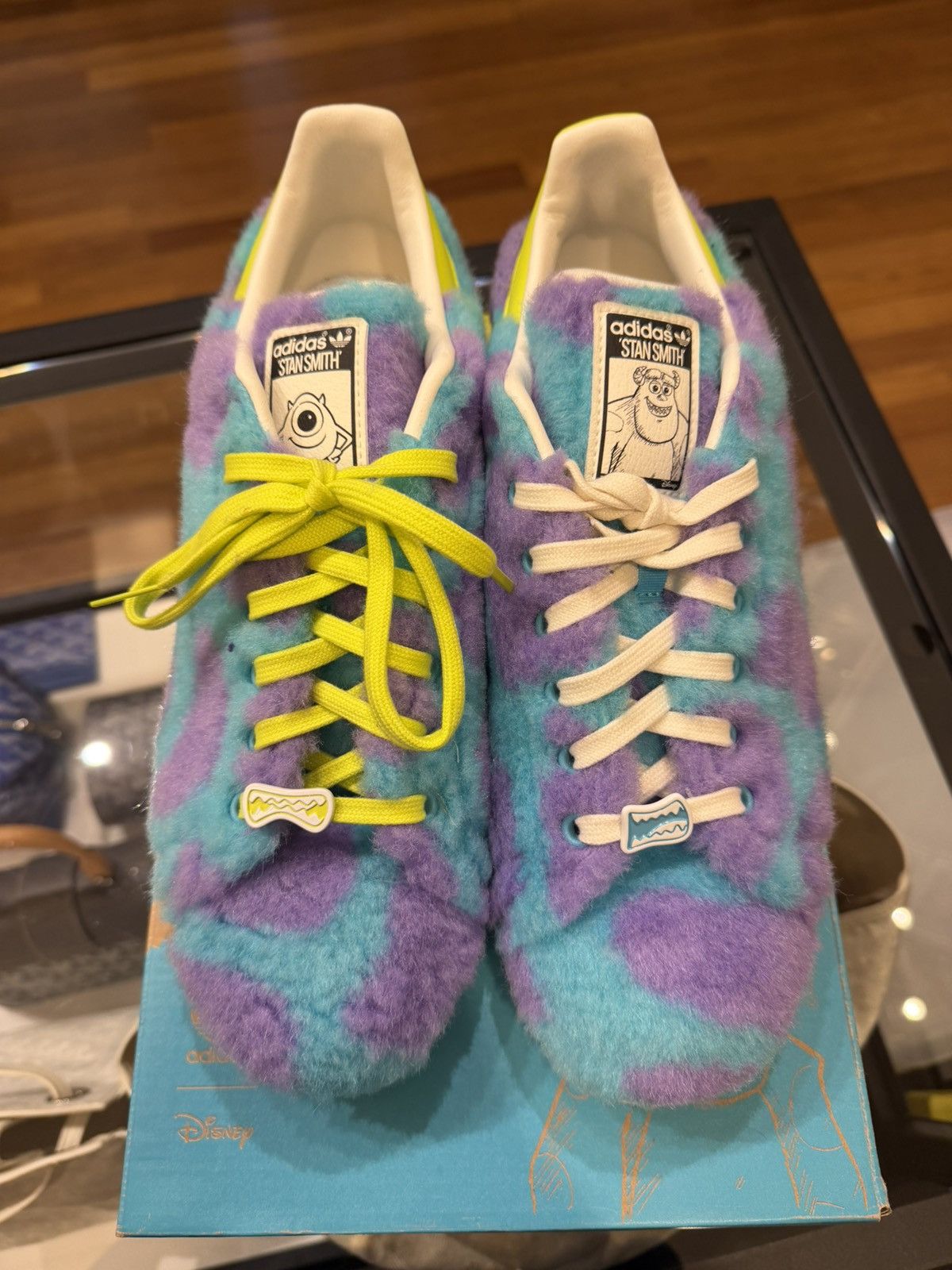 Adidas Adidas Stan Smith Mike & Sulley Monsters Inc Size US 11.5 / EU 44-45 - 4 Thumbnail