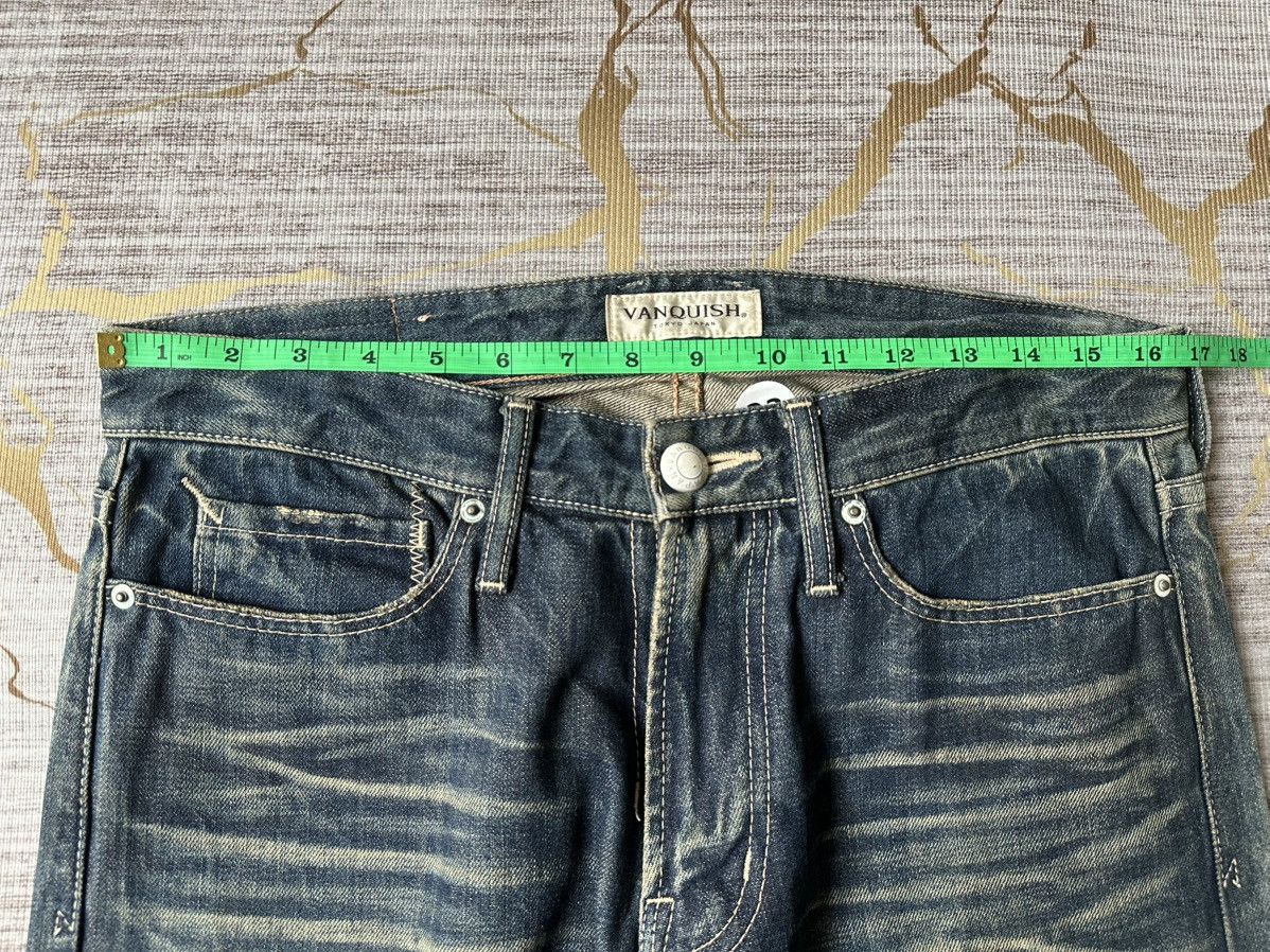 Vanquish Vanquish Tokyo Japan Blue Faded Denim Design Claw Marks Size US 33 - 4 Thumbnail