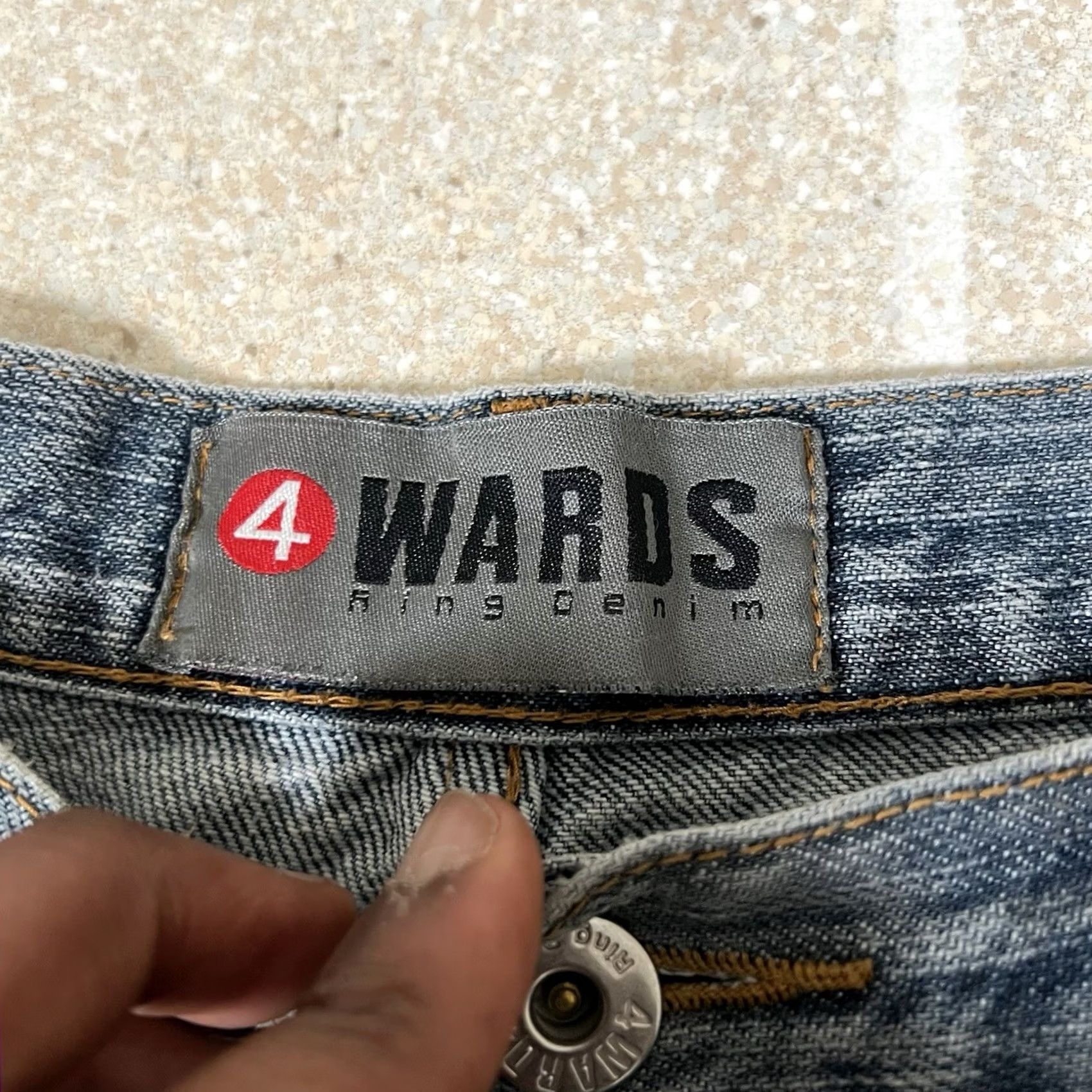 Vintage 4WARDS Jeans Denim Baggy Wide-Leg 30x31 4wards Grunge Emo Men Size US 30 / EU 46 - 4 Thumbnail