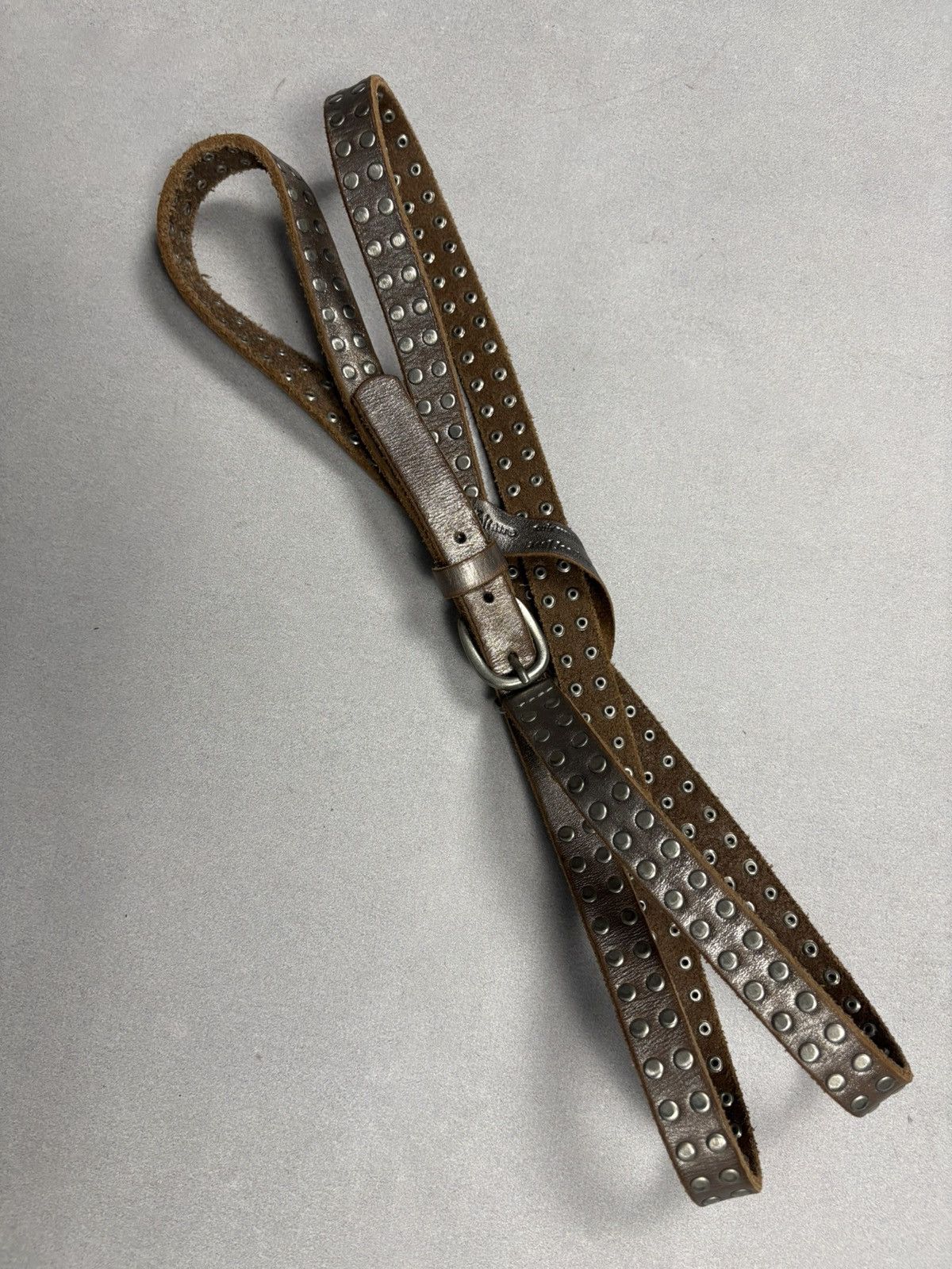 Zadig & Voltaire Zadig & Voltaire Studded Leather Wrap Belt Brown T2 Archive Size ONE SIZE - 4 Thumbnail
