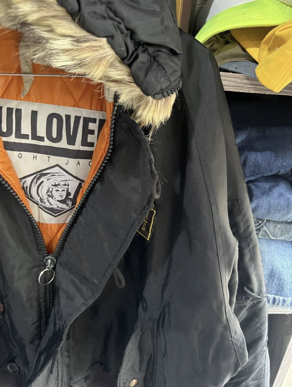 Other 🔥Vintage Pulloveria Flight Jacket With Hoodie Size US L / EU 52-54 / 3 - 9 Thumbnail